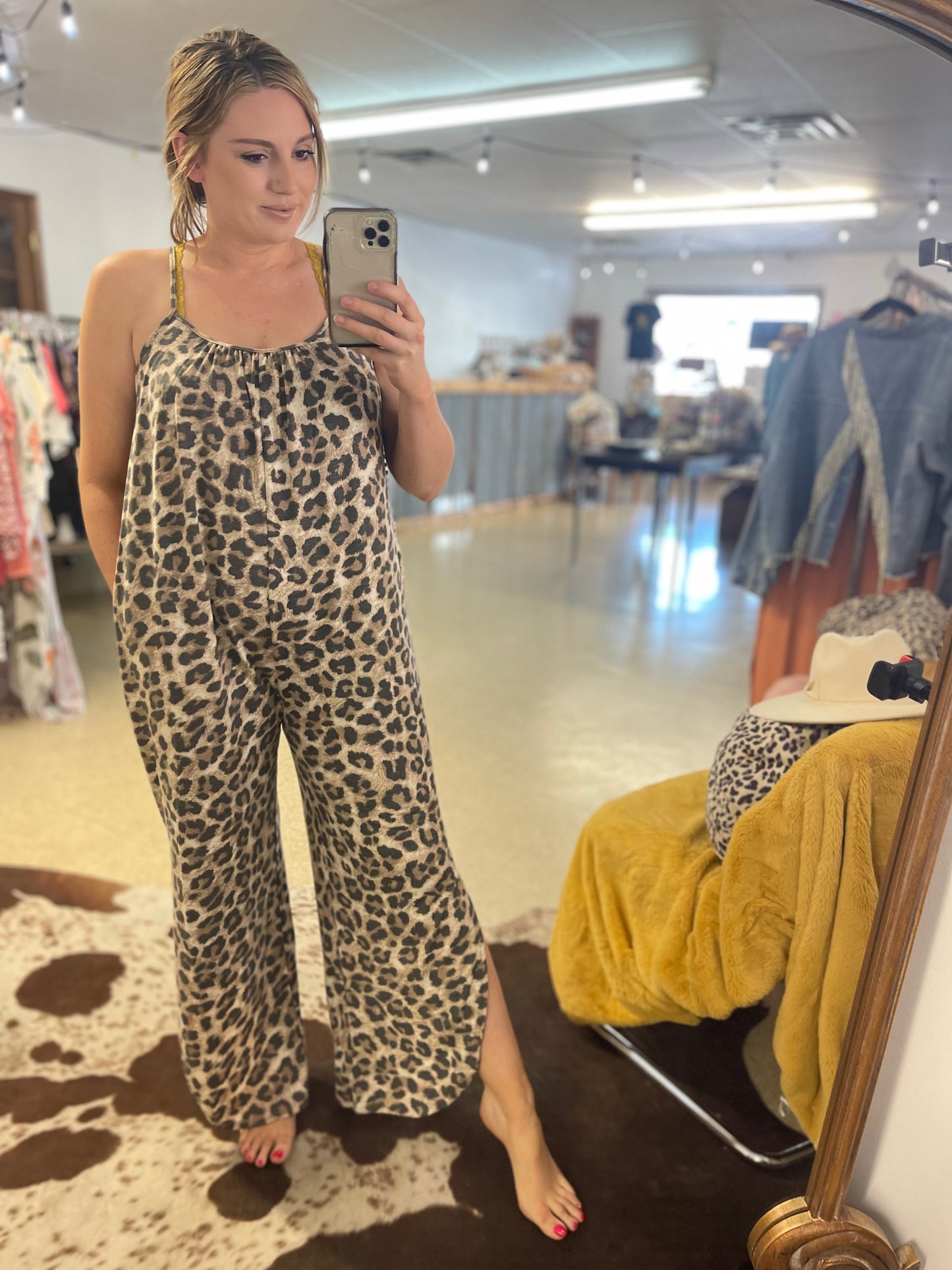 Leopard Jumper with Slits