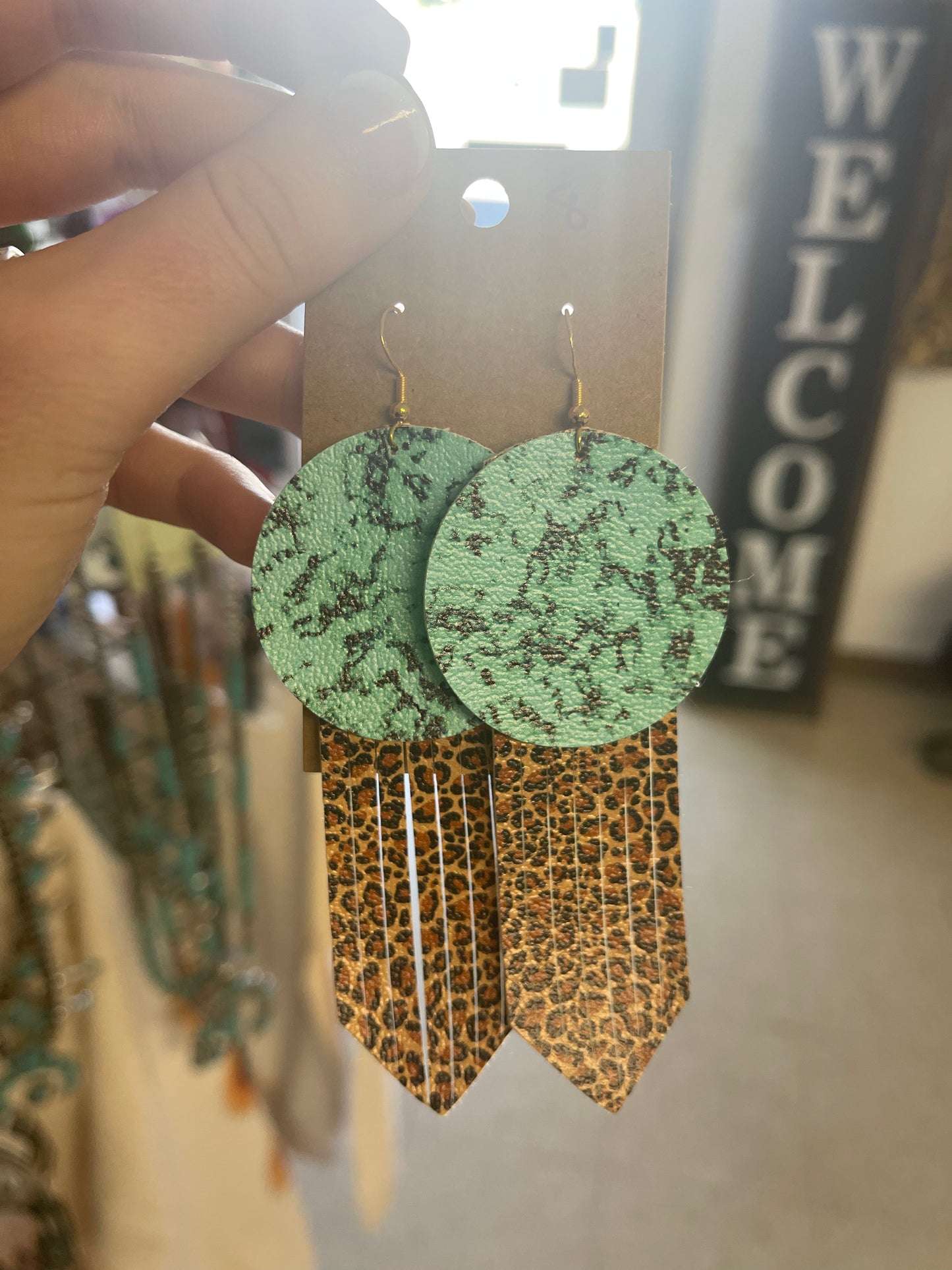 Leather Cut Earrings
