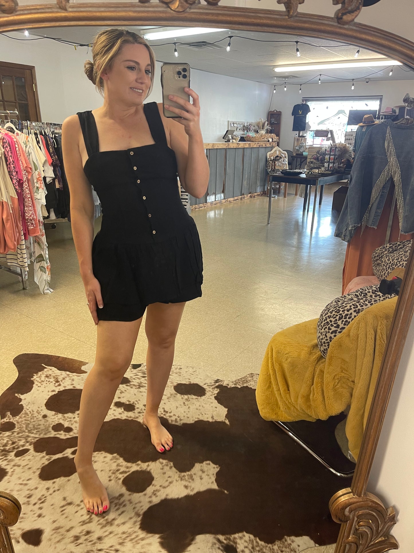 Button Babe Romper
