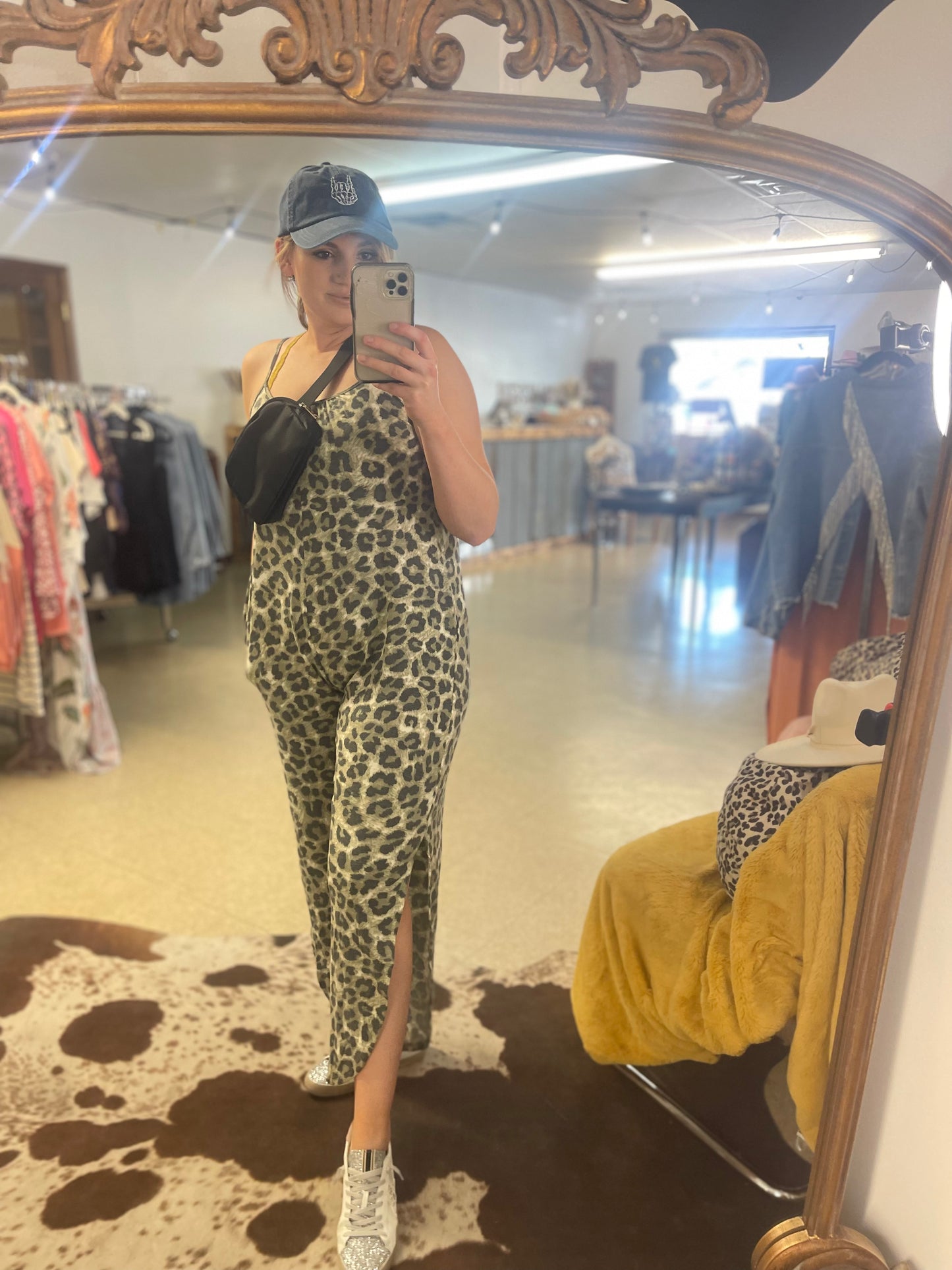 Leopard Jumper with Slits