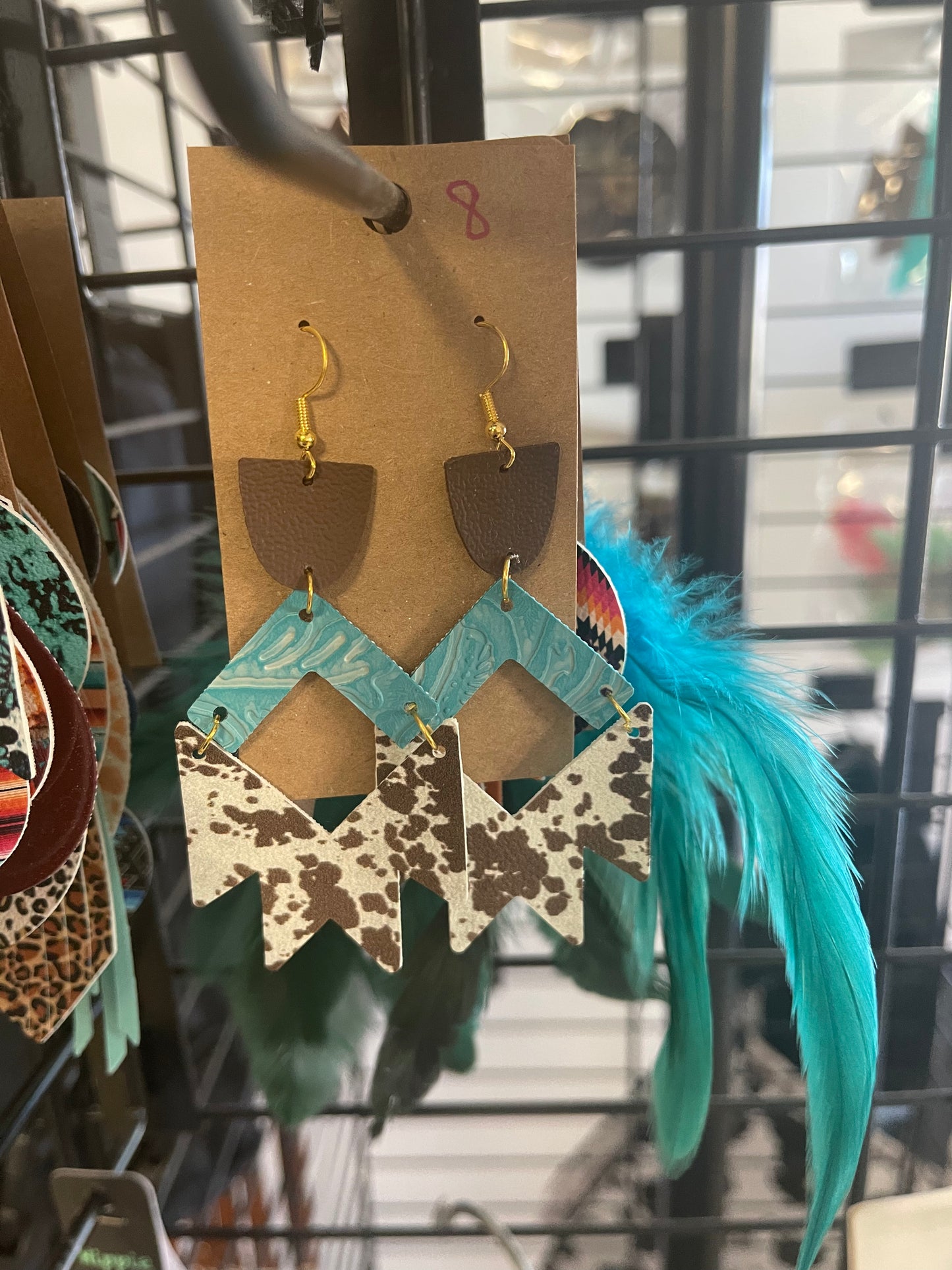 Leather Cut Earrings