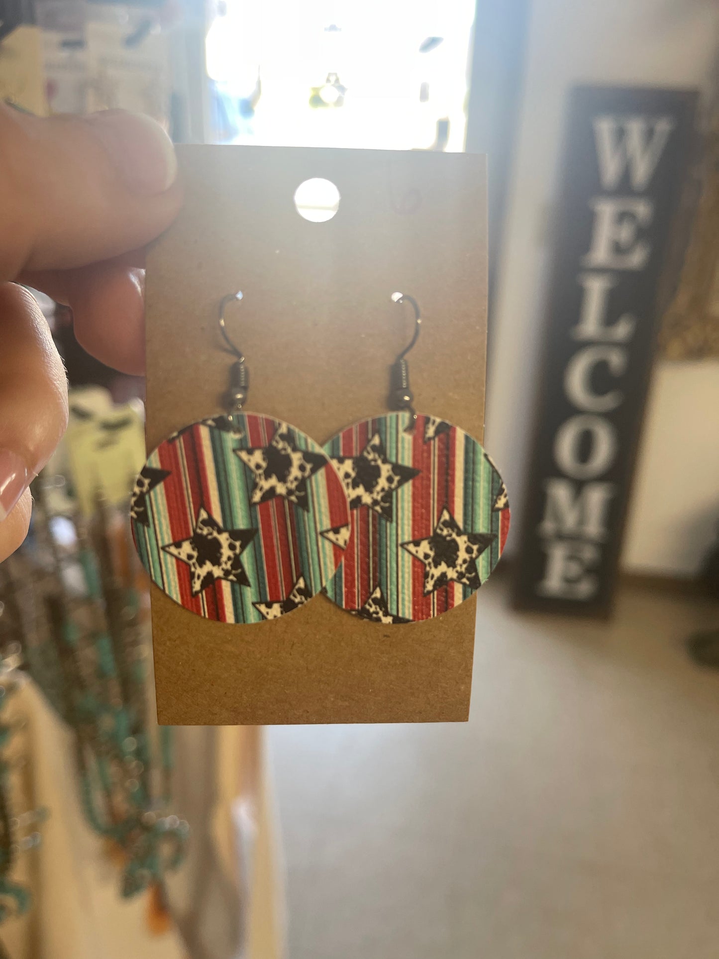 Leather Cut Earrings