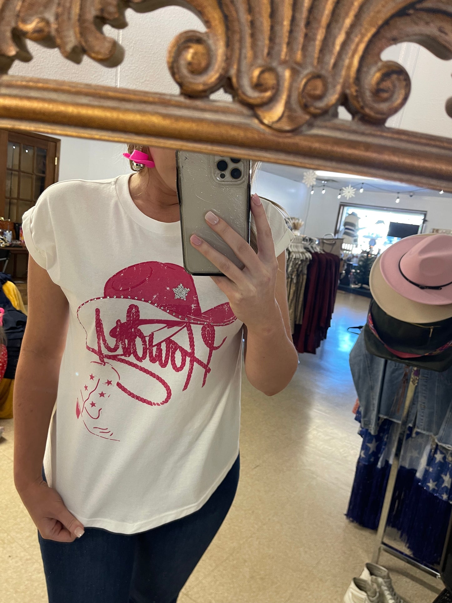 Rhinestone Howdy Top