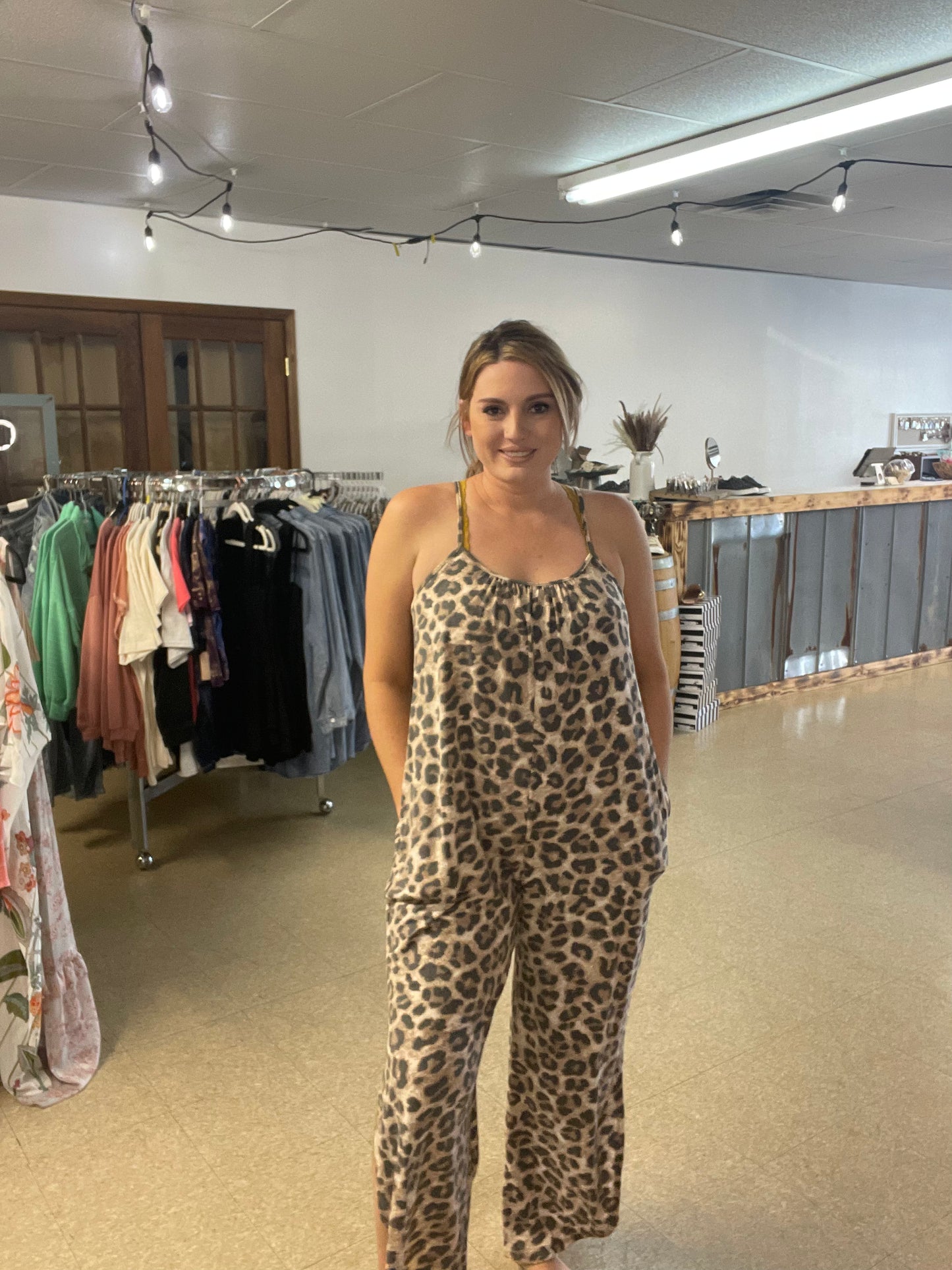 Leopard Jumper with Slits