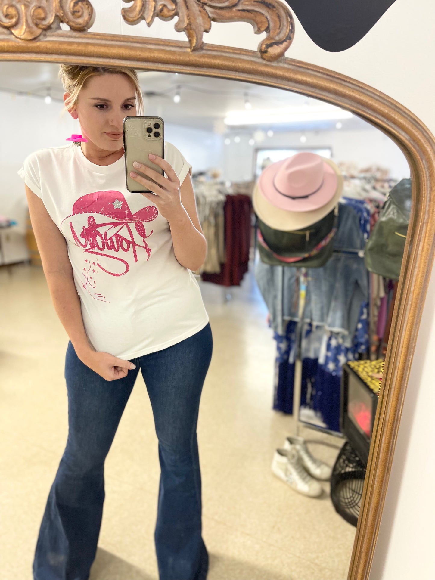 Rhinestone Howdy Top