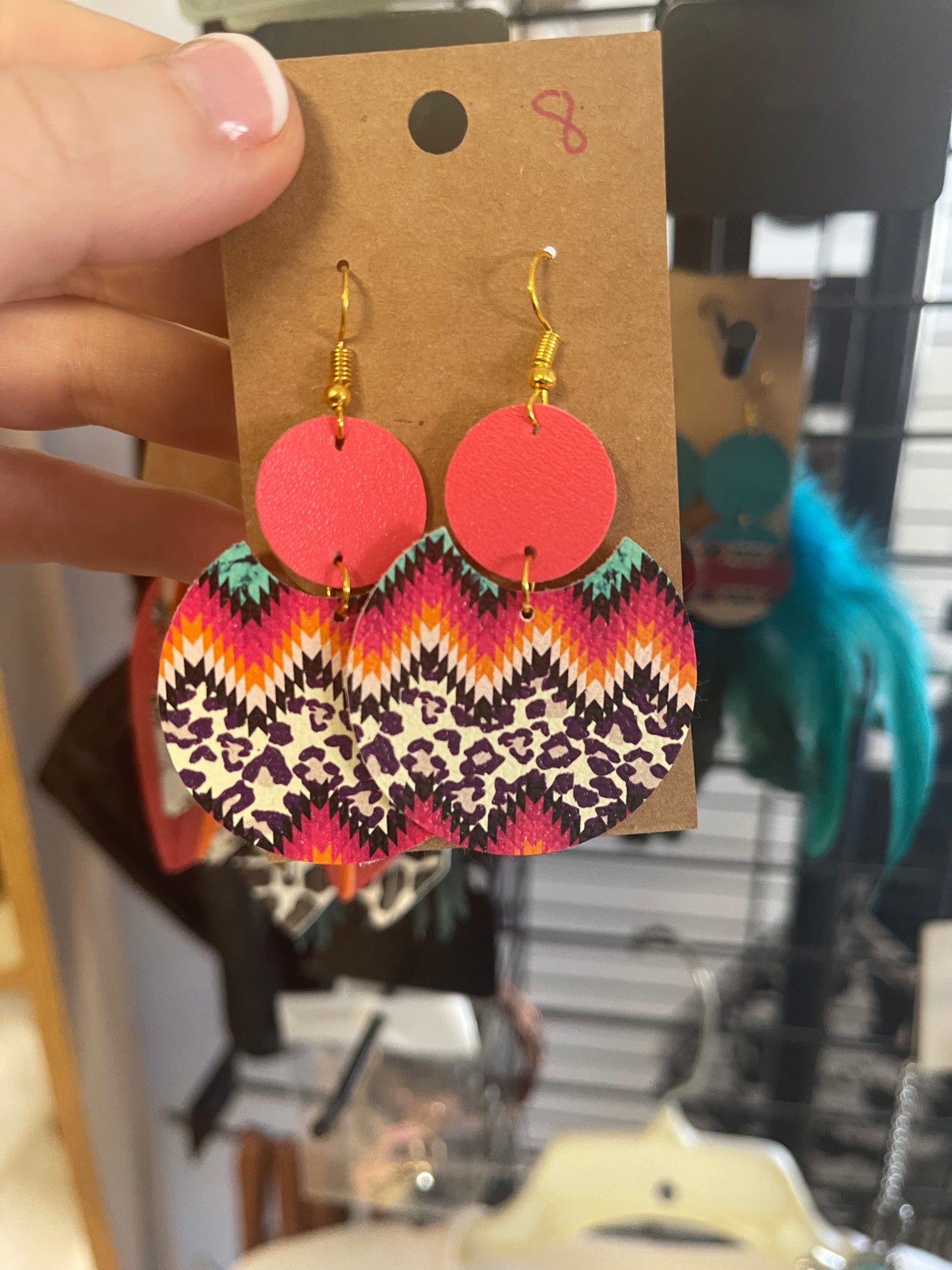 Leather Cut Earrings