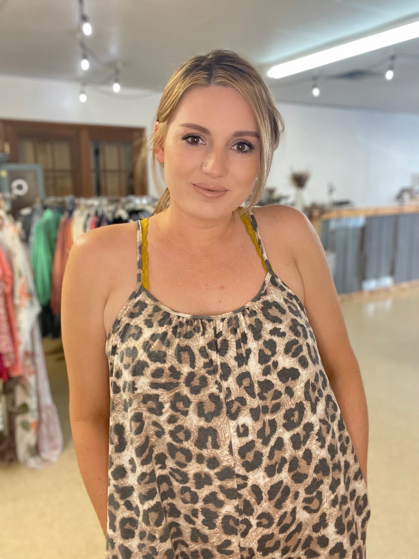 Leopard Jumper with Slits