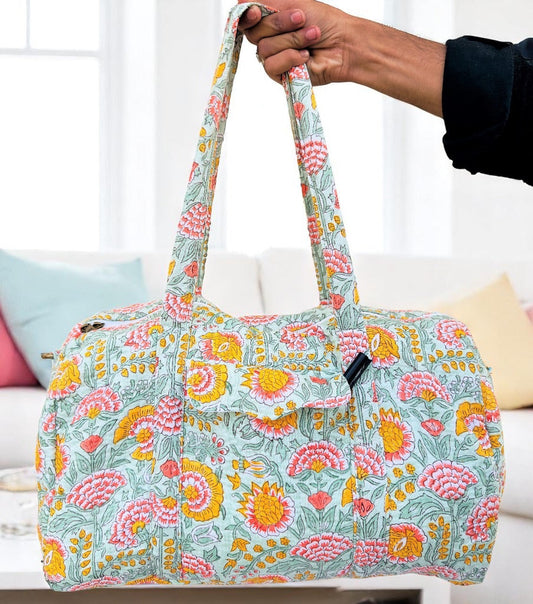 SC - ETA 7/24 - Laurel Floral Patterned Duffle Bag