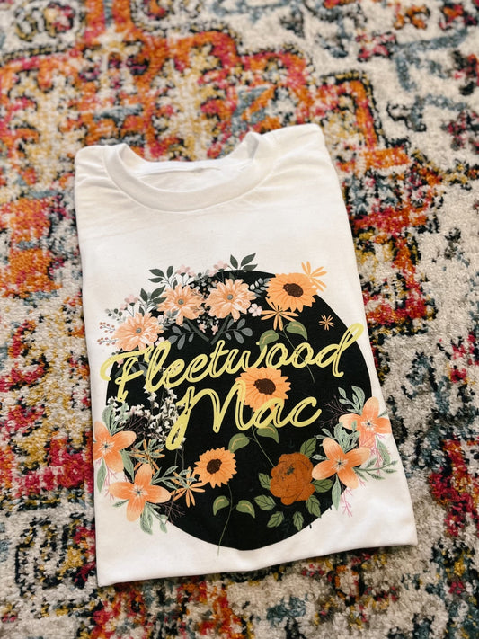 Fleet wood Flower 💐 Tee or Crew