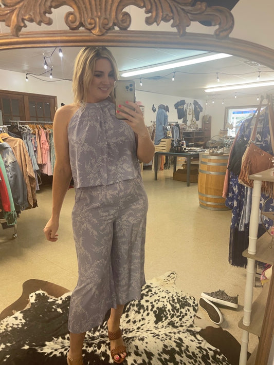 Lavender Halter Romper
