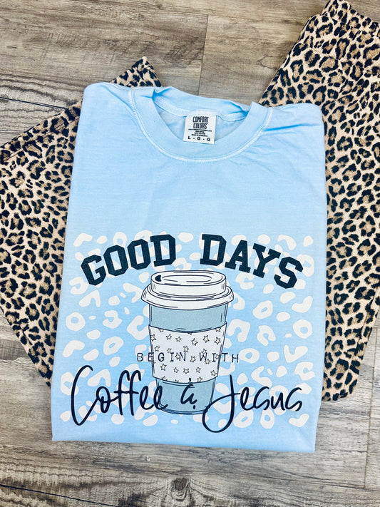 Coffee and Jesus | Comfort Colors Tshirt