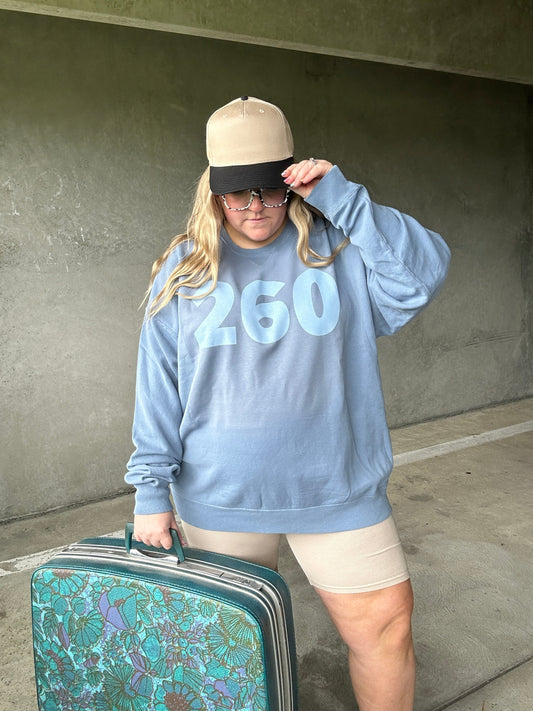 Custom Area Code/Airport Code Graphic Tee - Blue