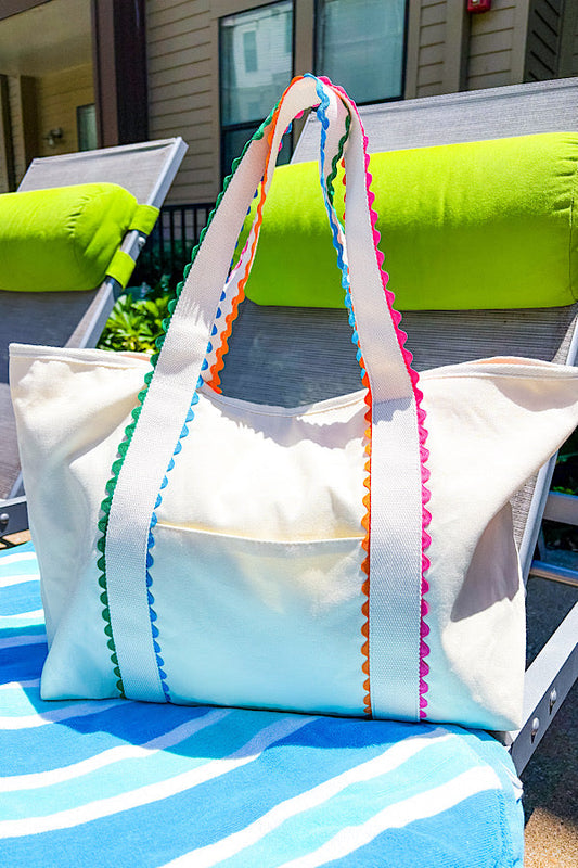 SC - ETA 8/8 - Spencer Rick Rack Trim Tote Bag