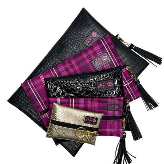 The Fuchsia Plaid Mixed Set