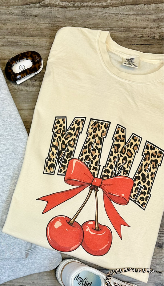 Mama Leopard Cherry | Comfort Colors