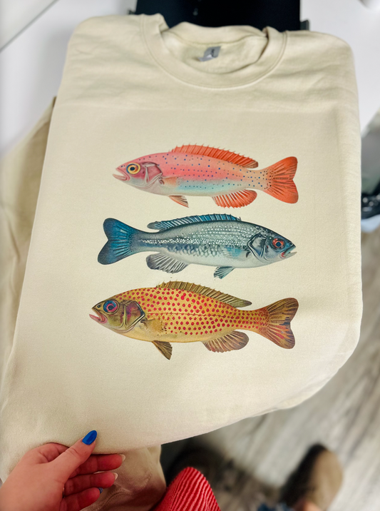 Colorful Fish | Tshirt or Crewneck