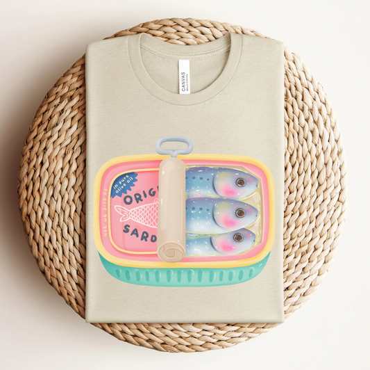 Pastel Sardines | Tshirt or Crewneck