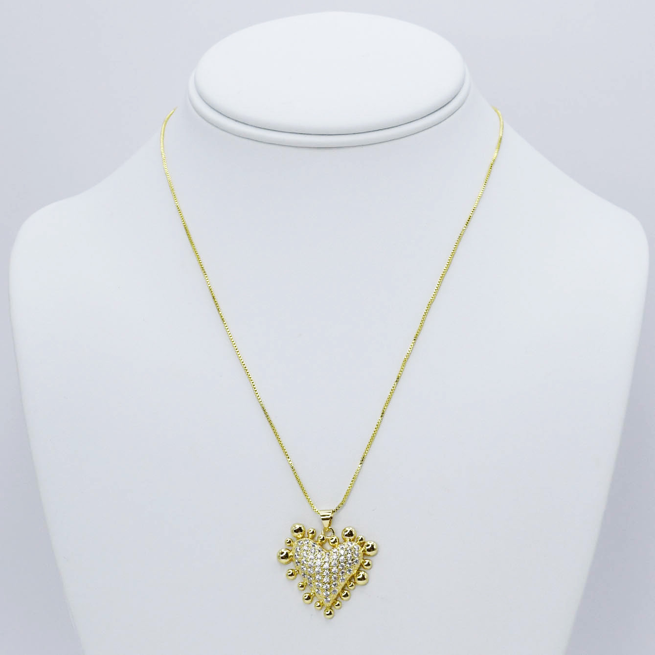 Shining Love Necklace Gold
