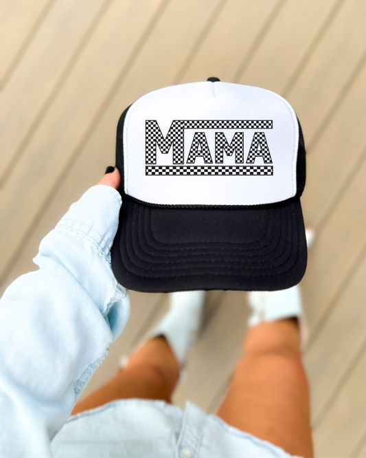 Check Print MAMA Hat