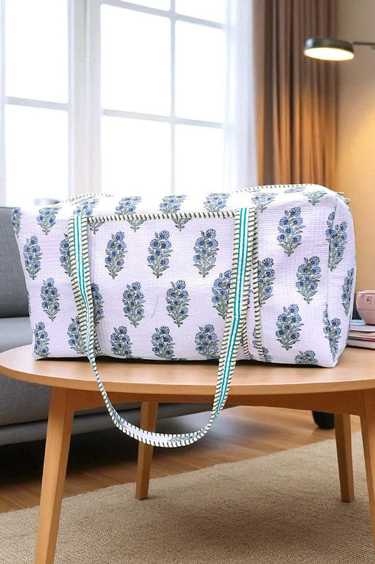 SC - ETA 8/29 - Blue You Away Floral Duffle Bag