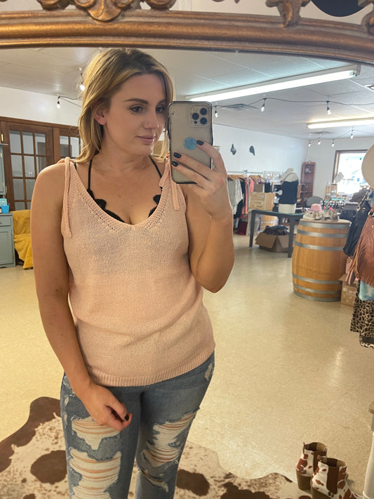 Blush Knit Tank