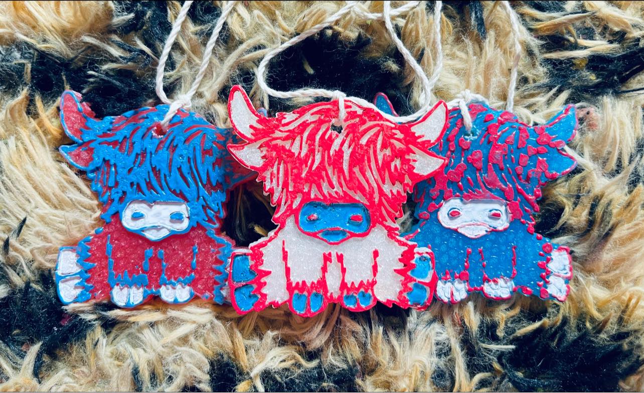 Boujee 4th of July Cow Freshie Boutique 276