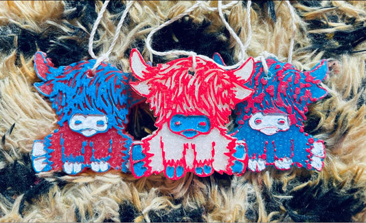 Boujee 4th of July Cow Freshie Boutique 276