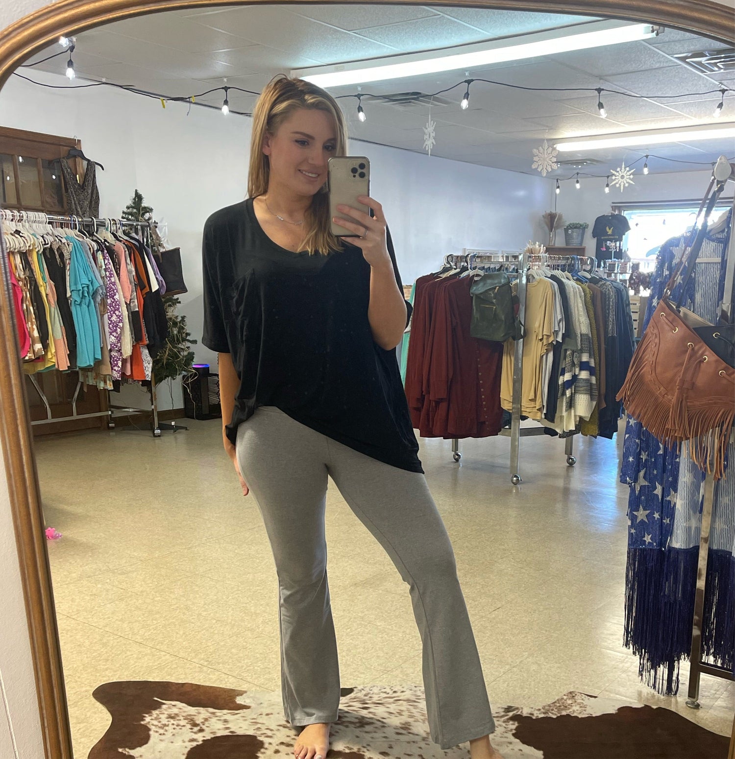 Cotton High Waistband Yoga Pants Boutique 276