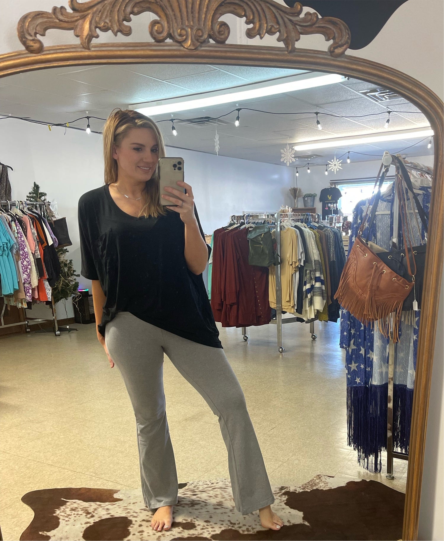 Cotton High Waistband Yoga Pants Boutique 276
