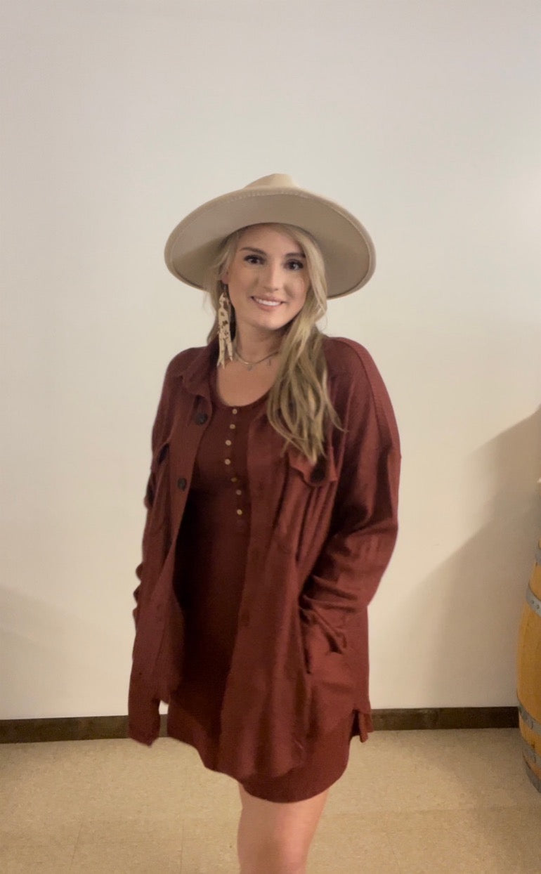 Long Sleeve Button Down Dress Boutique 276