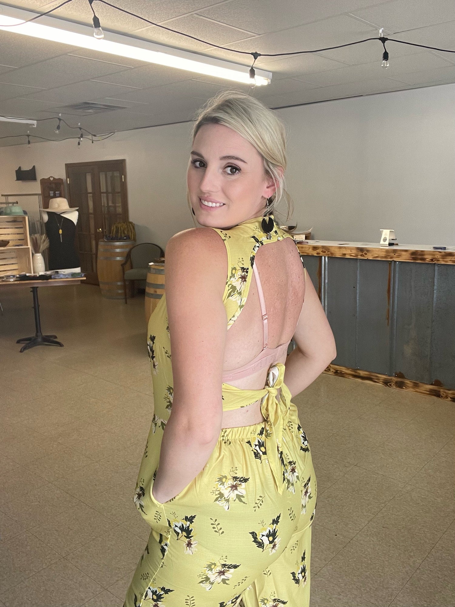 Open Back Jumpsuit Boutique 276