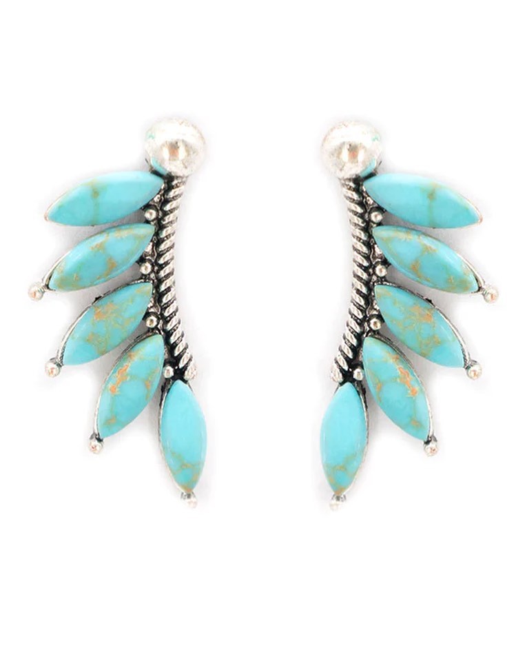 Turquoise Monet Earrings Boutique 276